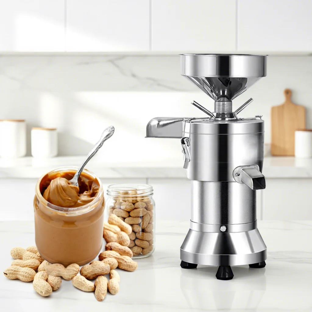 Commercial Peanut Butter Machine 220V 800W Pistachio Sesame Paste Making Machine Electric Peanut Butter Grinding Machine