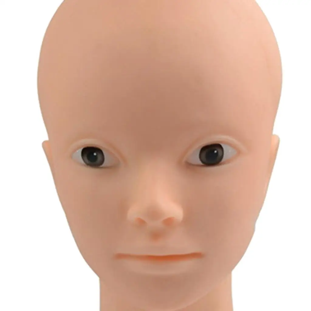 Realistic Silicone Practice Training Mannequin Doll Head for Makeup Eyelash Extension Wigs Hat Display Stand Model