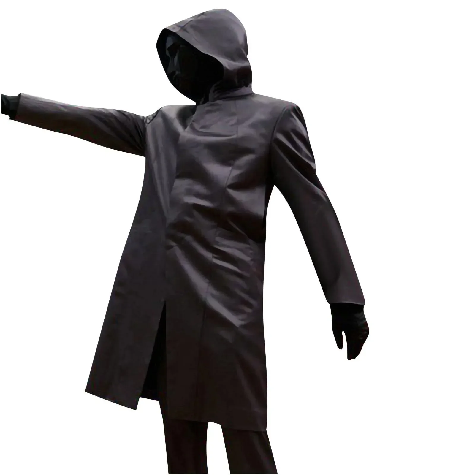 

Korean Drama Game Cosplay Costume With Gloves Man Black Jumpsuit Triangle Disguise Round Square Carnival Party Men Medieval Coat