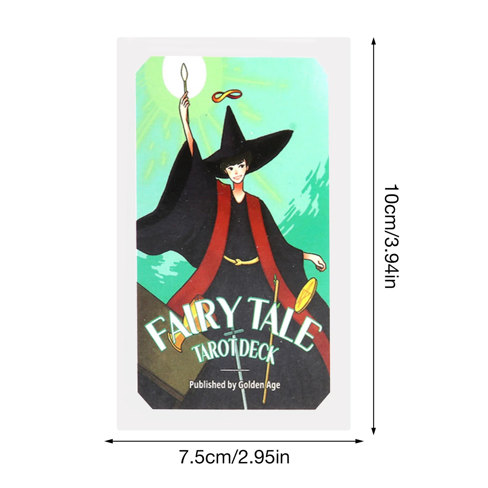 1 Uds. Baraja de Tarot de cuento de hadas para principiantes, juego de guía, 78 cartas, 6 cartas de cancha adicionales de animales lindos, juego de cartas