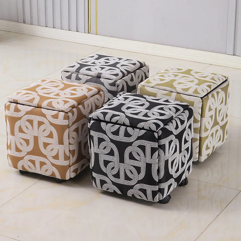 Household stackable sofa small stool five-in-one combination multi-purpose shoe changing stool