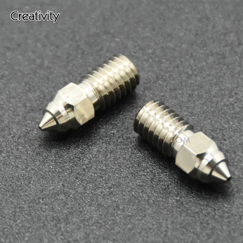 

2Pcs/Lot High Speed Plated Copper 0.4mm/0.6mm Nozzle For Spider High-temperature Hotend Kit Ender 7 3D Printer Parts