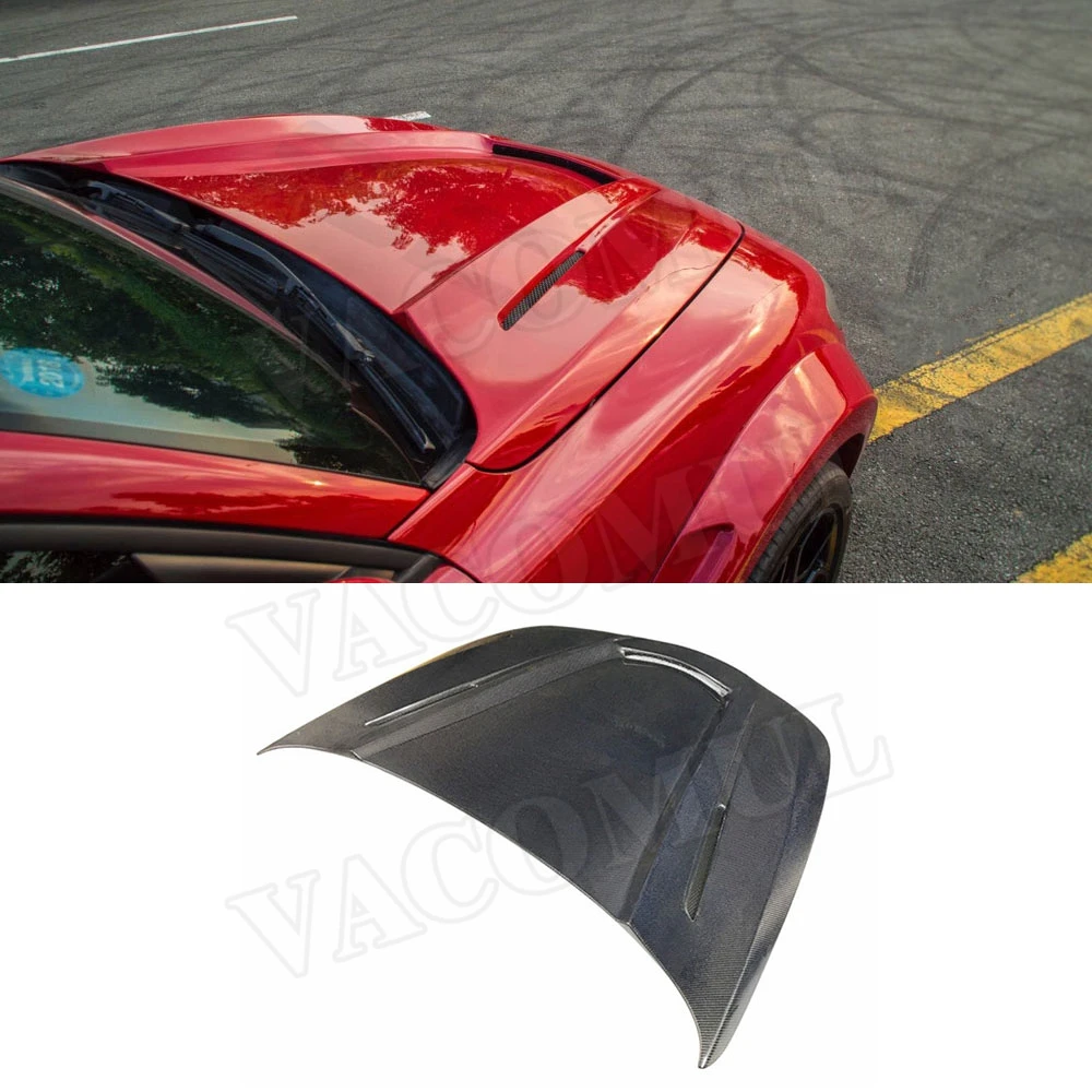

Carbon Fiber Front Engine Hood Air Vent Cover For Alfa Romeo Stelvio 2017 2018 2019 FRP Bonnet Cap Car Styling