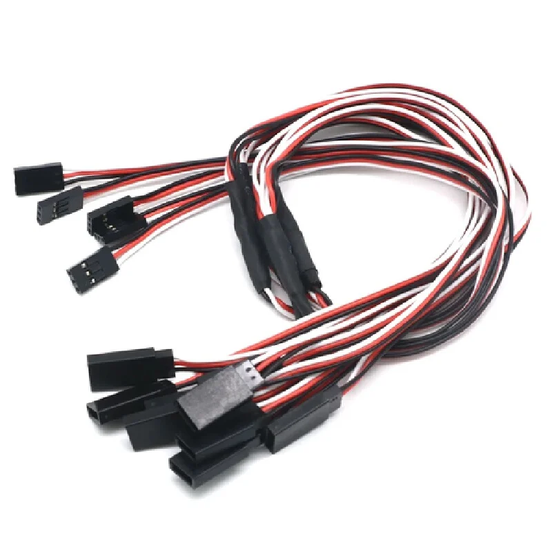 10pcs/Lot 15cm 30cm 50cm Rc Servo Y Extension Cord Cable Lead Wire For Jr Futaba Rc Battery Drone Car Boat Helicopter Airplane