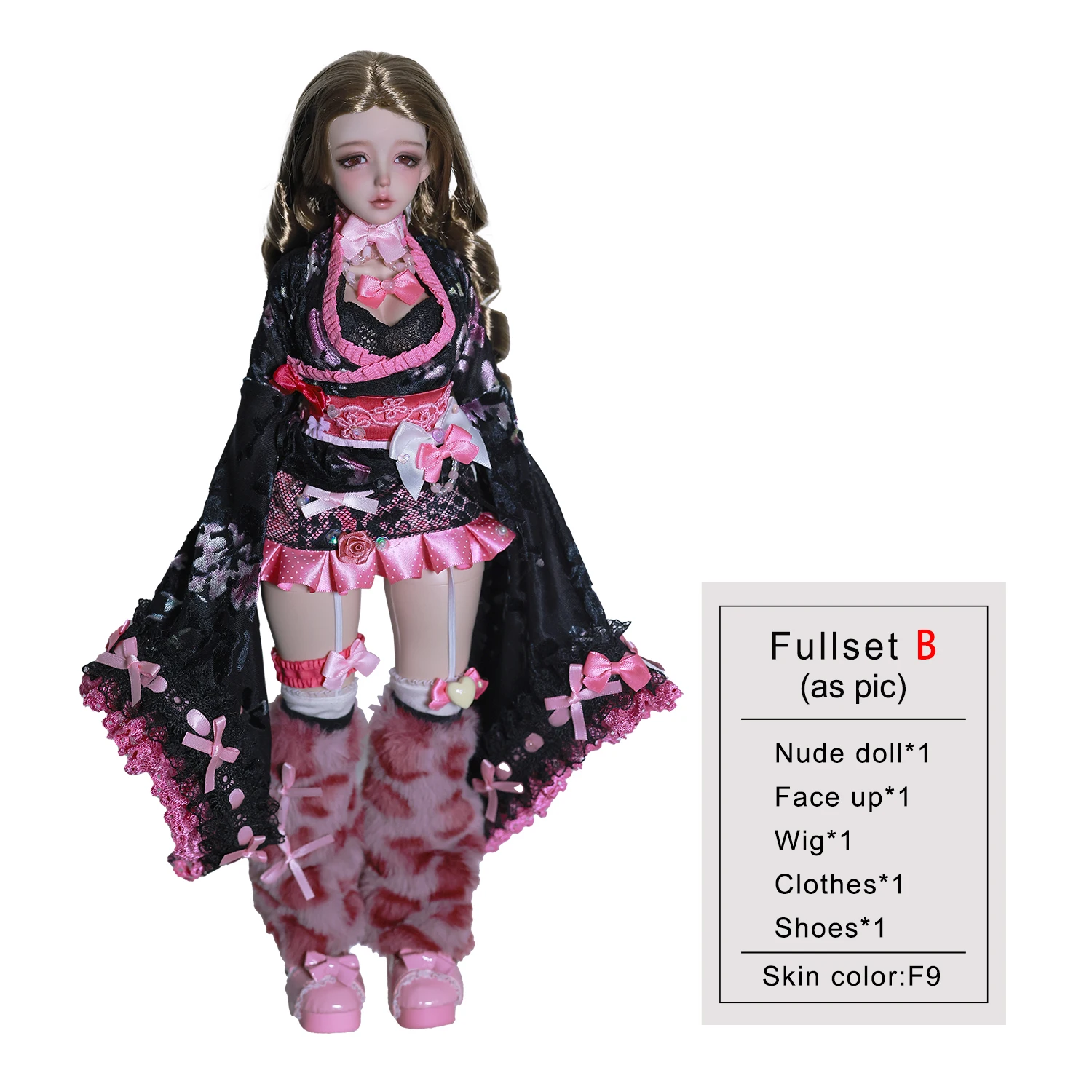 BJD pop 1/4 Elaina Y2K Shibuya Gal Retro Japanse tijdschriftstijl volledige set voor Joan Body originele pop van ShugaFairy