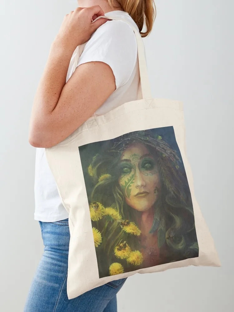 

Earth Mother Goddess Tote Bag Canvas stote bag tote bags aesthetic shopping trolley bag Women bags