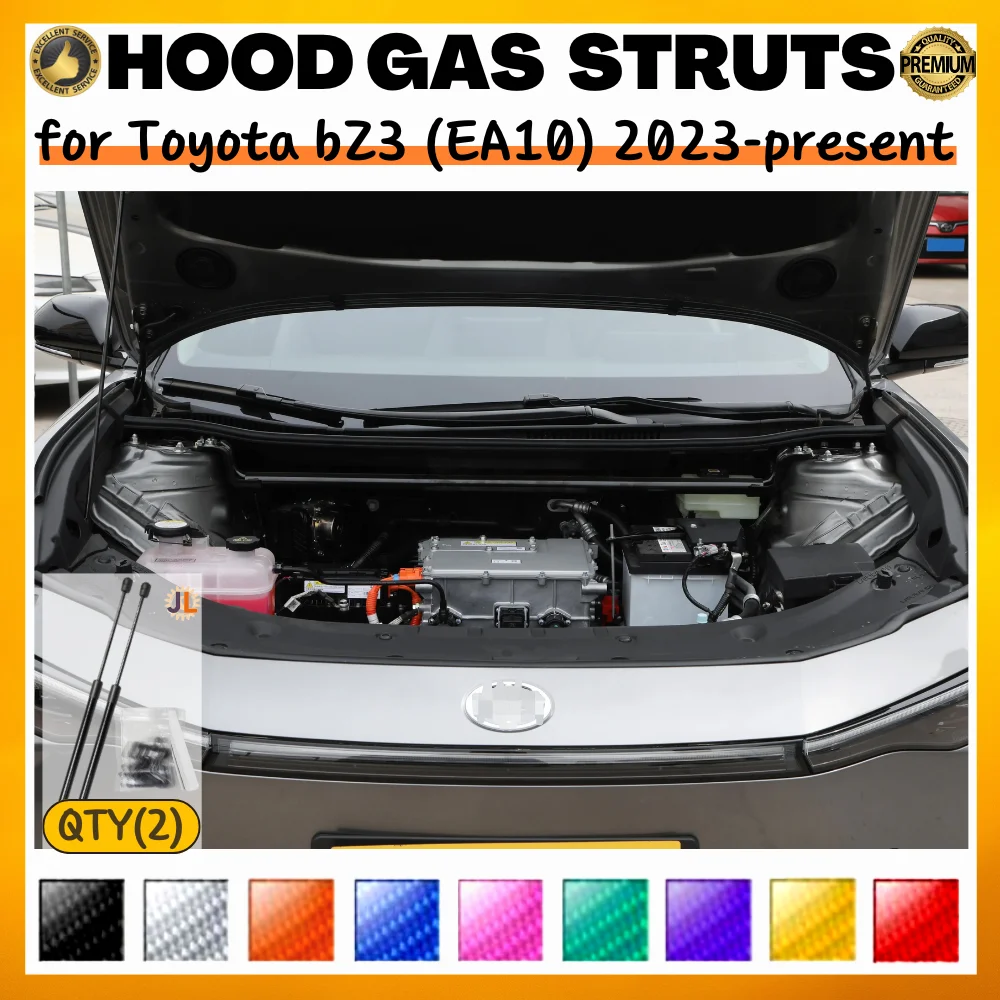 

Qty(2) Hood Struts for Toyota bZ3 (EA10) 2023-present Front Bonnet Modify Gas Springs Shock Absorbers Lift Supports Dampers