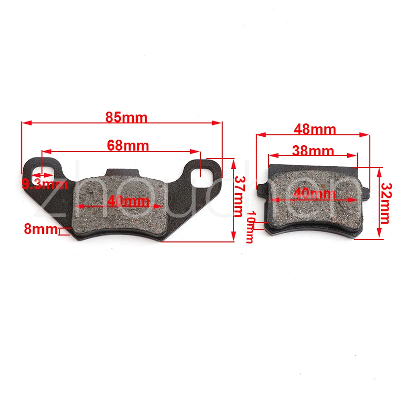 Motorcycle Brakes Front Rear Disc Brake Pads Shoes For 50cc 70cc 110cc 125cc 150cc ATV Suzuki Kawasaki