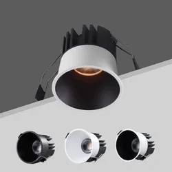 Możliwość przyciemniania do montażu powierzchniowego LED COB Downlight 10W/15W/18W/24W obrotowa lampa sufitowa LED punktowa ze sterownikiem LED AC110V/220V