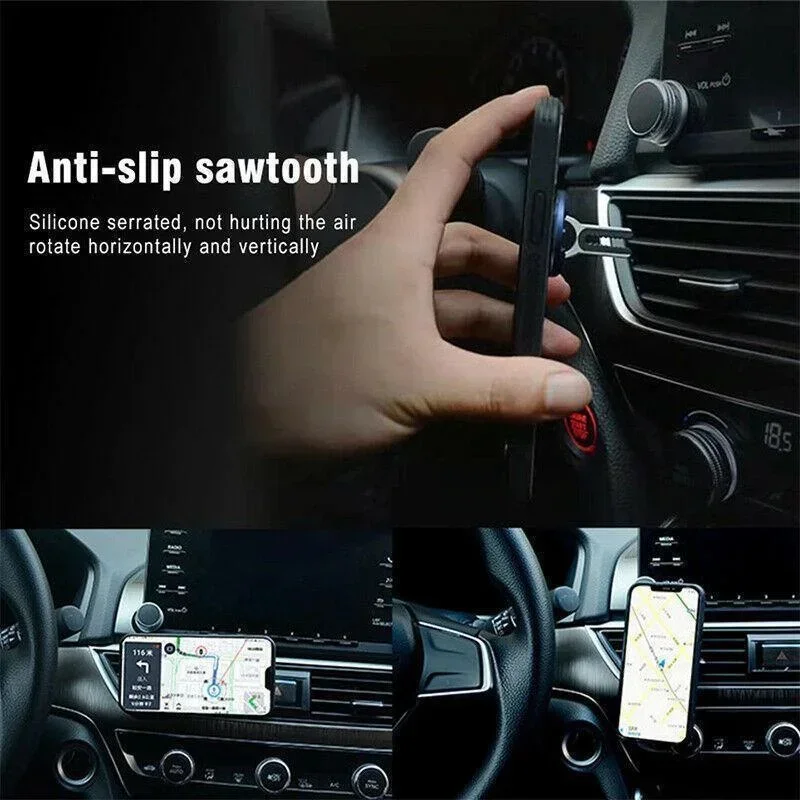 360 Degree Ring Holder Phone Stand Universal Multipurpose Mount Car Air Vent Stand Ring Phone Holder_voghion.com