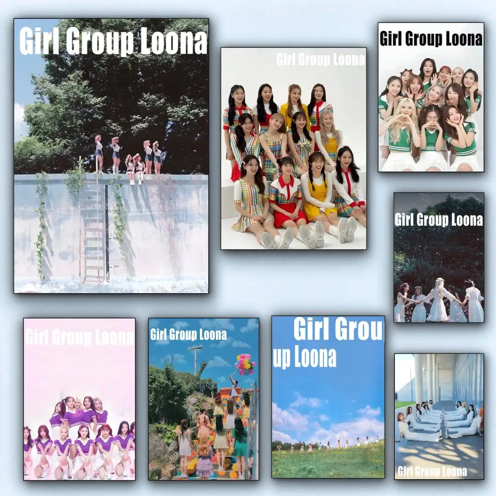 music Loona Poster Wall Posters Self-Adhesive Wall Stickers Home Decoration for Bedroom Living Room