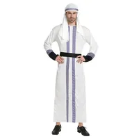 Novelty Adults Men Arab Robe Role Play Costume King Prince Dubai  Clothing  Carnival Dance Cosplay Costumes