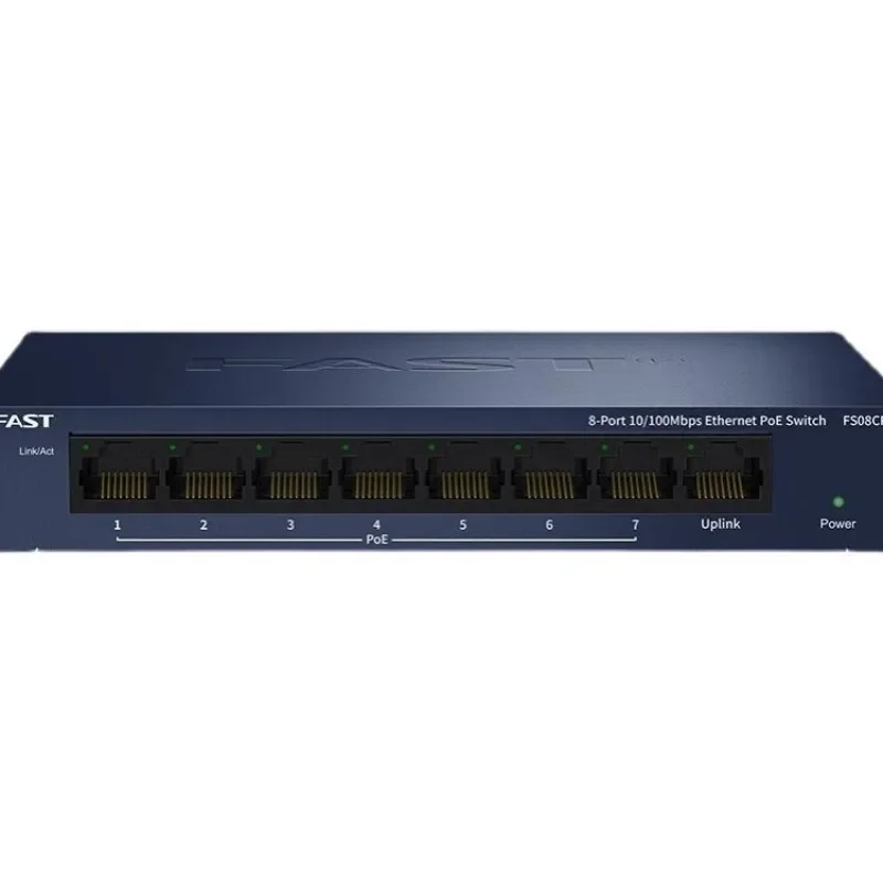 FAST FSG05CP 5-Port-Gigabit-PoE-Switch, 4 x 15,4-W-Ausgang, bis zu 260 m PoE-Switch mit erweiterter Reichweite, Gigabit-Plug-and-Play