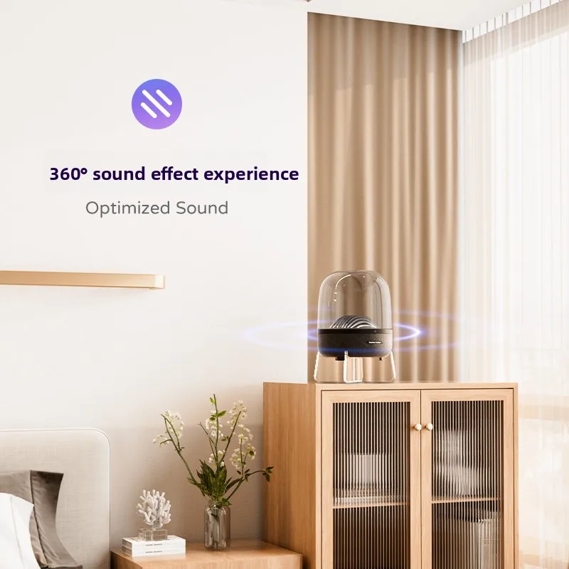 Floating Acrylic Speaker Stand Anti-Slip Desktop Audio Bracket Multifunctional Sound Organizer Rack HiFi Stereo Speaker Holder