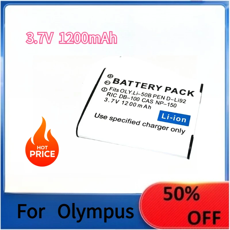 

Li-50B D-Li92 NP-150 DB-100 Battery Charger For Olympus Pentax Casio Ricoh XZ10 800UZ VR370 VH520 VG190 TG860 SZ31 SH25 SH21