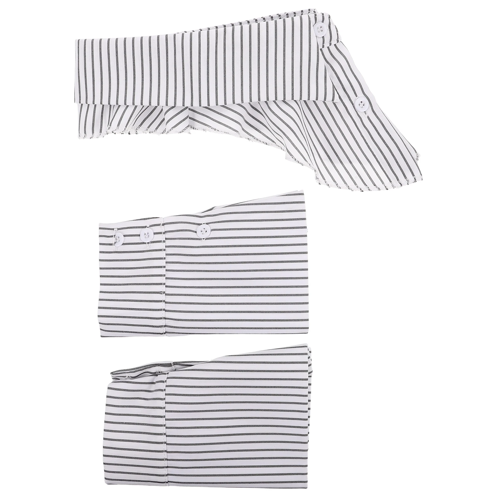 

1 set 1 Set Fake Outfit Cuffs Set For Women Faux Shirt Collar Sleeve Office Wear Workwear Fake Collar Blouse Accessory