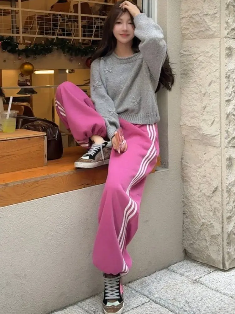 

Вязаный свитер с вышивкой, шерстяной, повседневный, с круглым вырезом, утепленный, осенне-зимний, женский, модный, премиум-качество, топ