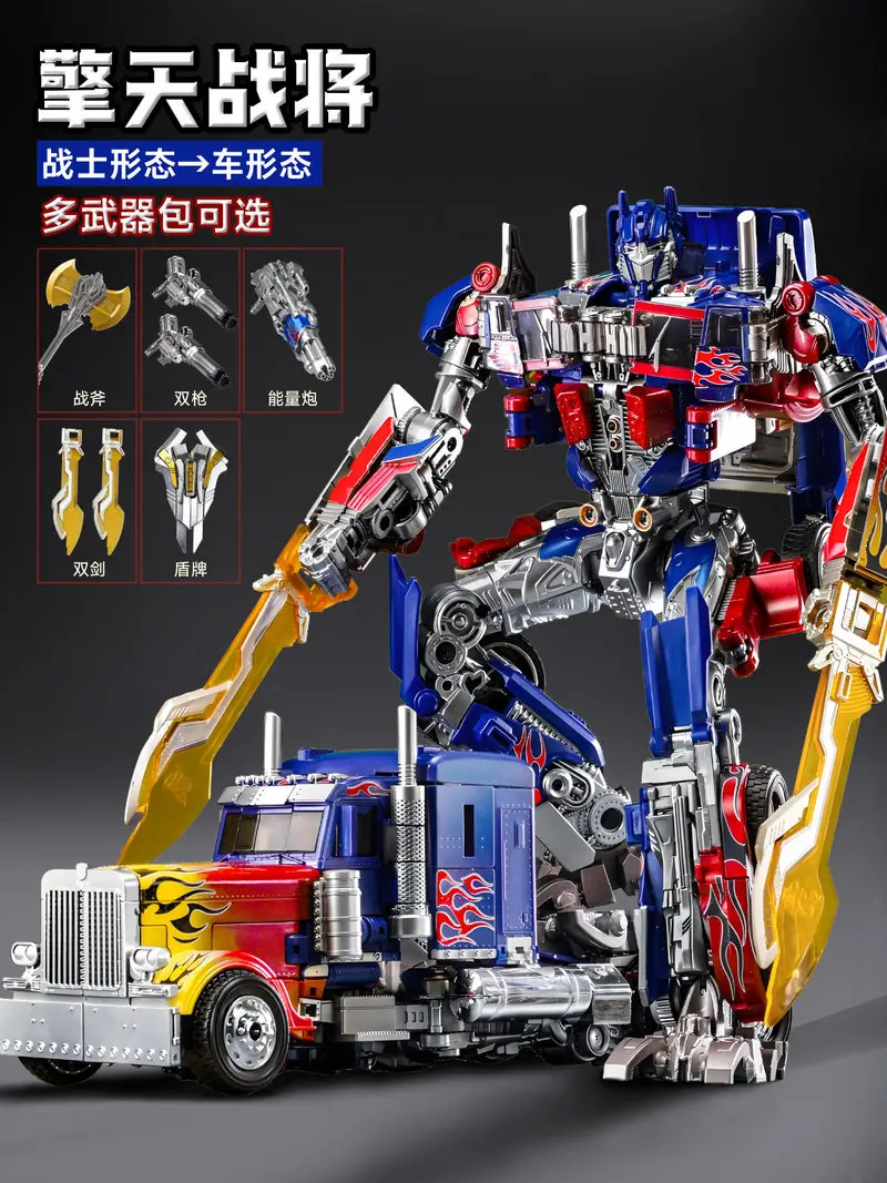 Transformers Optimus Prime Offizielles Legierungs-Transformationsauto-Robotermodell Actionfigur für Erwachsene Sammlerstück Ausstellungsstück Hobby
