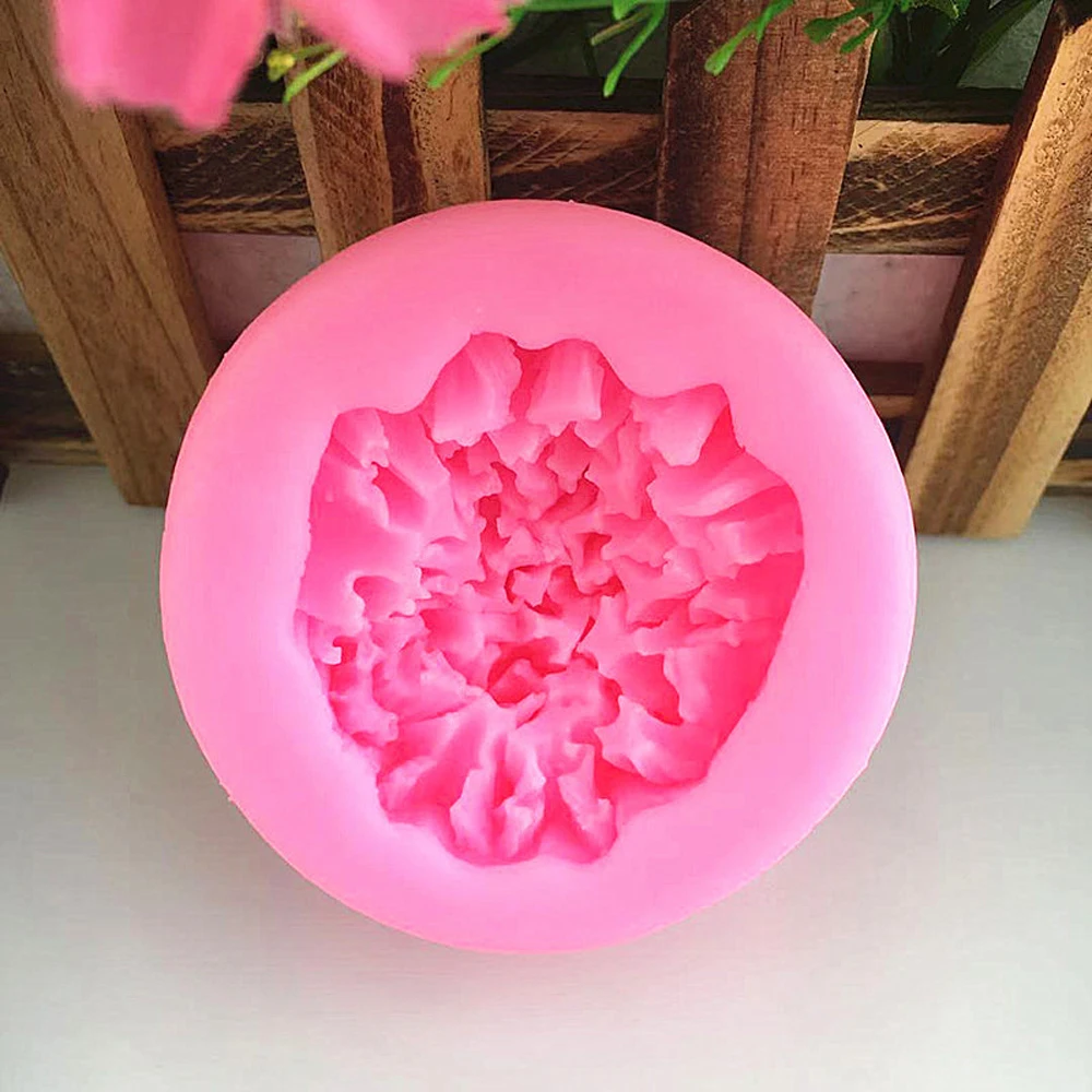 Kinds of Carnation Sugar Silicone Mold Car Decoration Flower Homemade Incense Gypsum Mould Hand-Molded Diy Spread Stone M874