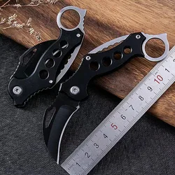 Cuchillo de garra plegable para exteriores, mejor cuchillo Karambit, cuchillo de defensa afilado, Guerrero Lobo, cuchillo pequeño, Camping, supervivencia, portátil