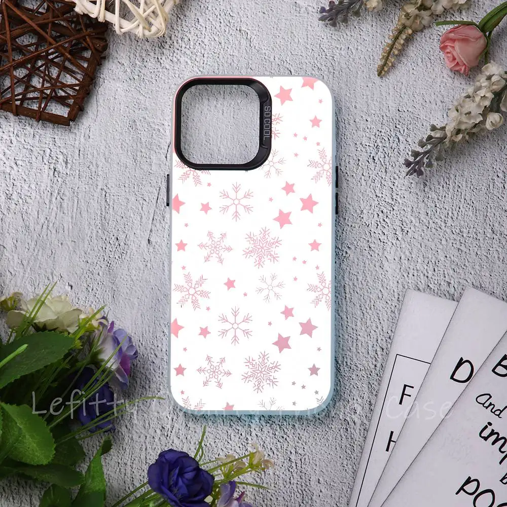 

INS Christmas Tree Cool Phone Case For IPhone 16 15 14 13 12 11 Pro Max Matte Aurora Multicolor Laser Metallic Gradient Funda
