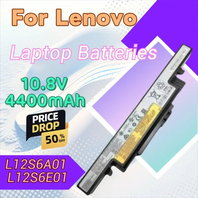

New High Quality 10.8V 4400mAh Laptop Battery L12S6A01 L12S6E01 for Lenovo Y490 Y490P Y400 Y500 Y510 Y500N Y510P Y430P Y410P