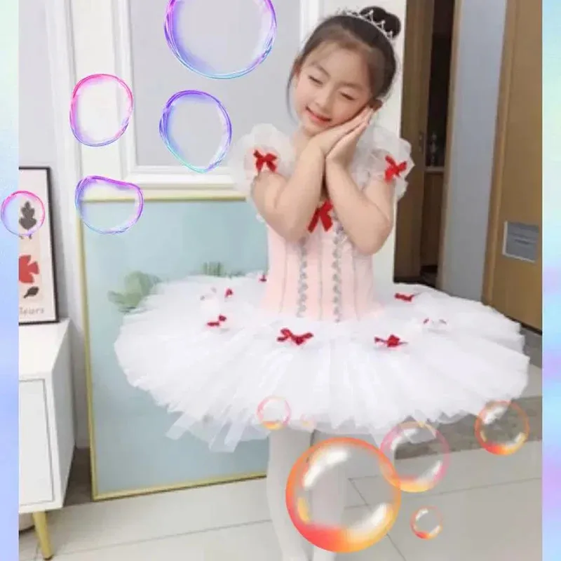 

Elegant Professional Ballet Tutu Adult Child Ballerina Dress Girl Kids Clothes Swan Stage Wear Halloween Dance Costume fl/'/.5