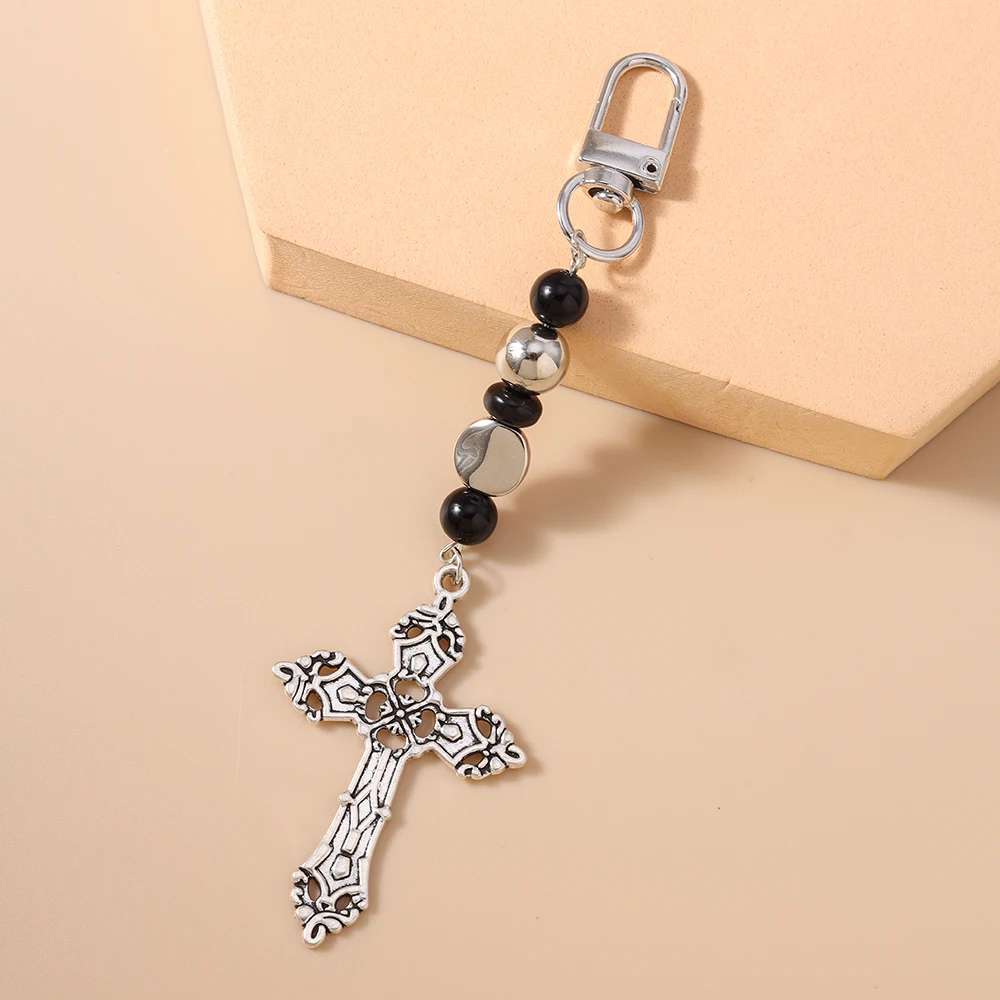 Aihua المعادن Steampunk الصليب المفاتيح اليدوية المحمول الحبل مجوهرات هدايا الصلبان سلسلة هواتف معلقة حزام الهاتف #4