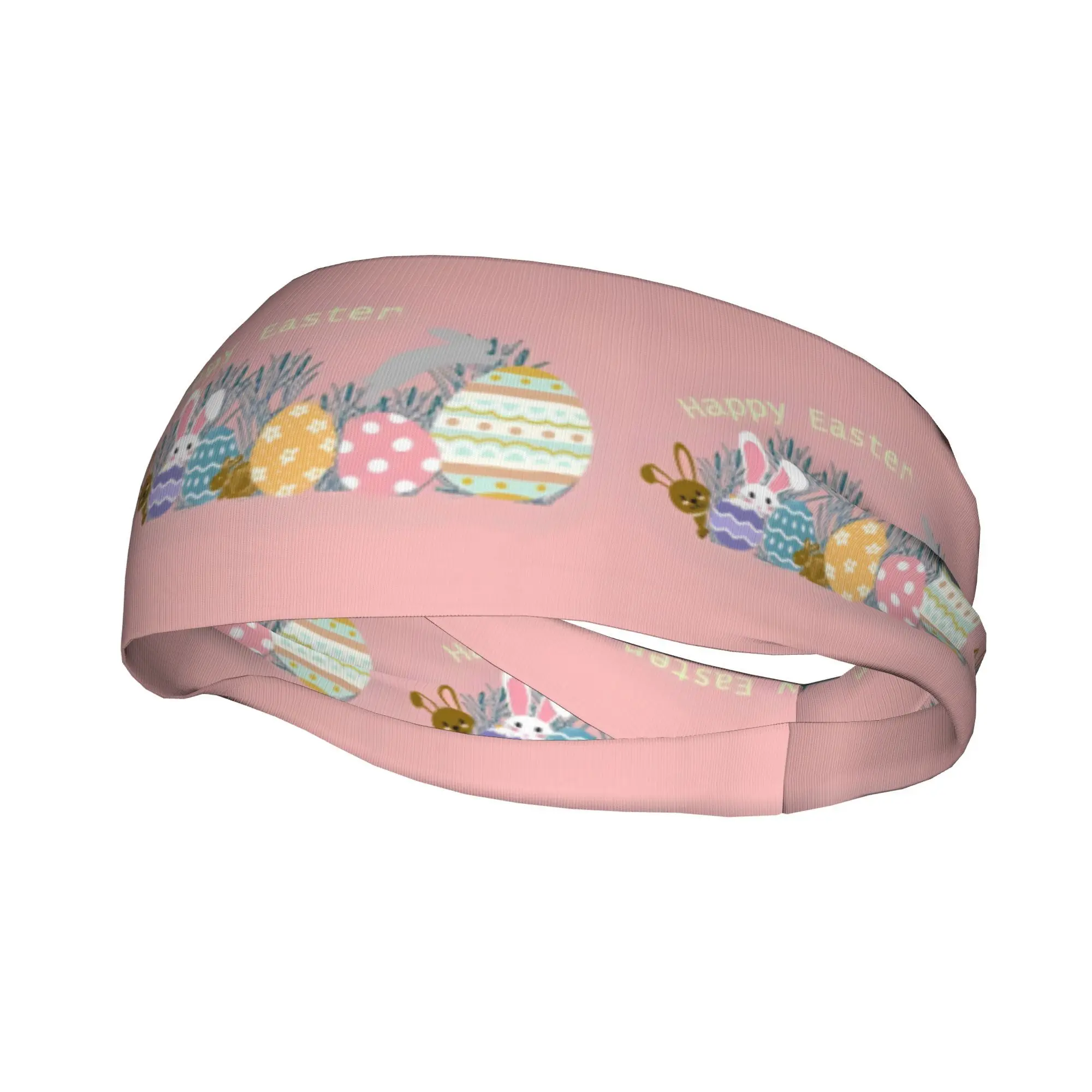 

Пасхальная повязка на голову в форме яйца с разноцветными геометрическими узорами, удобный головной убор для поиска пасхальных яиц