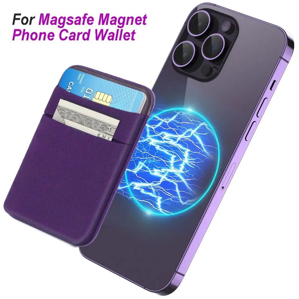 

Для Magsafe кошелек магнитная сумка для телефона и карт противоугонный двухслойный чехол для мобильного телефона безопасный съемный для iPhone/Samsung Galaxy