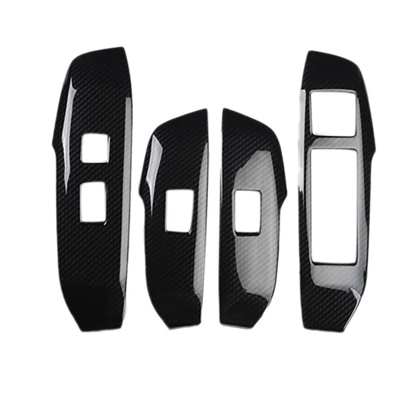 4PCS Window Lift Button Switch Panel Trim Cover for LEXUS NX 300H 200T Car Window Adjust Decoration Stickers