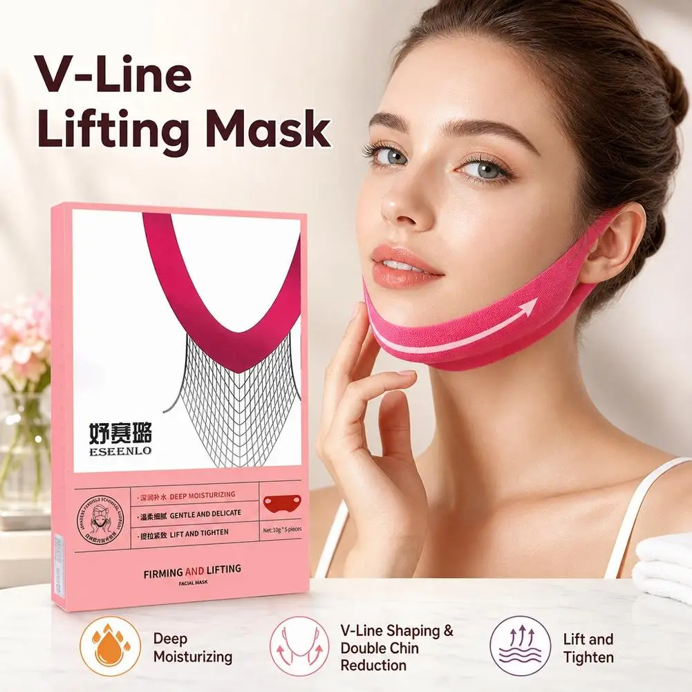 V Line Lifting Mask & Slimming Bandage  Double Chin Reducer Neck Firming & Skin Hydrating Face Care