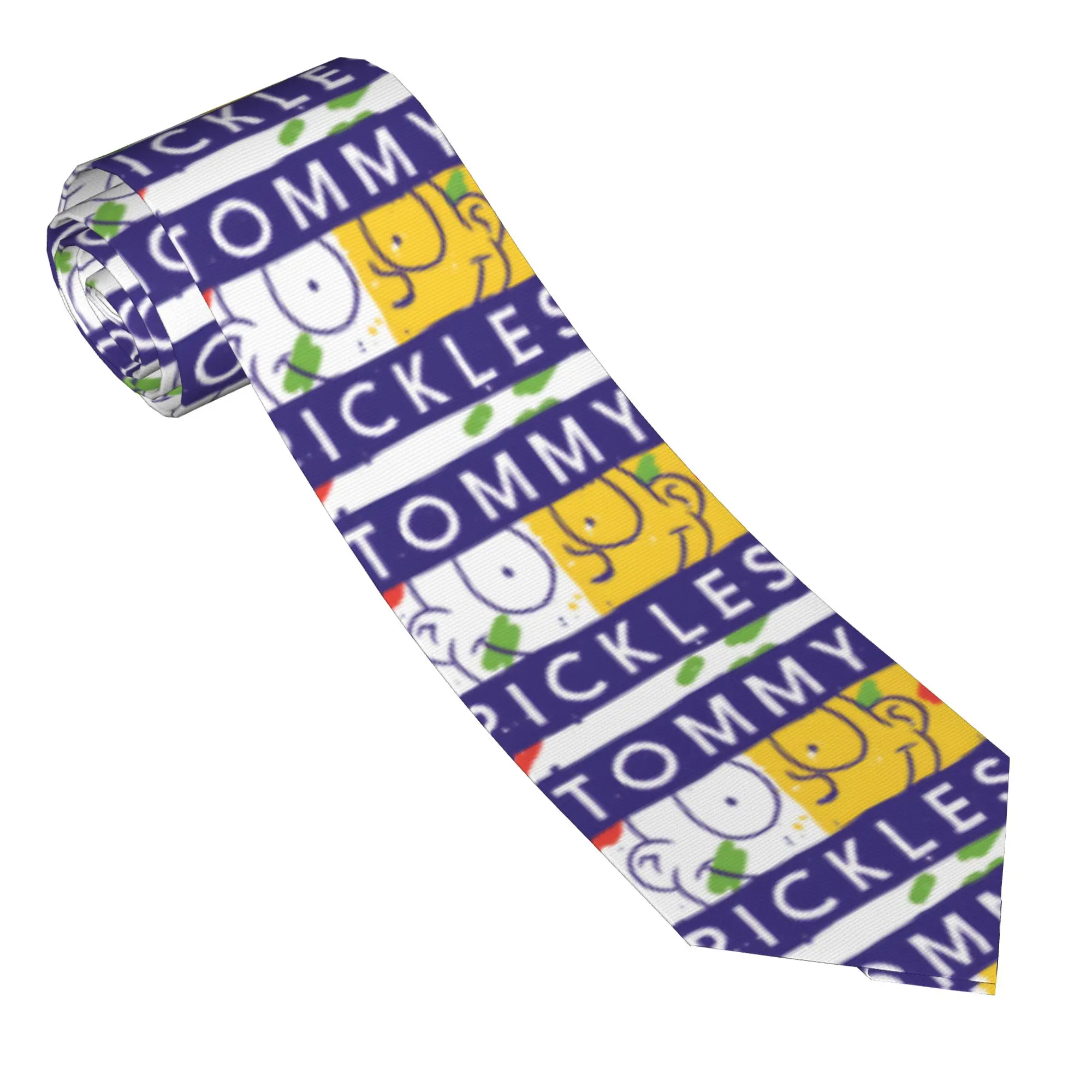 Corbata de hombre con diseño de anime R-Rugrat, corbata de Tommy Pickles, corbata retro moderna, corbata personalizada para boda, accesorios de corbata de calidad