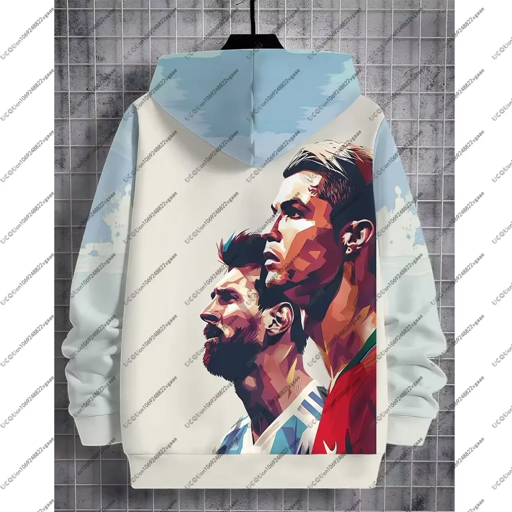 الخريف كرة القدم الرياضية المحملة الرجال 10 طفل كرة القدم رونالدو ميسي عادية الصبي تي شيرت البلوز هوديي الأحداث هدية نمط الشارع #2