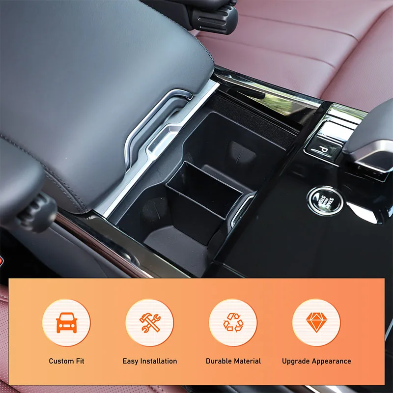 For Land Rover Range Rover Sport Vogue L460 2023-2024 ABS Car Center Console Water Cup Holder Storage Box Interior Accessories