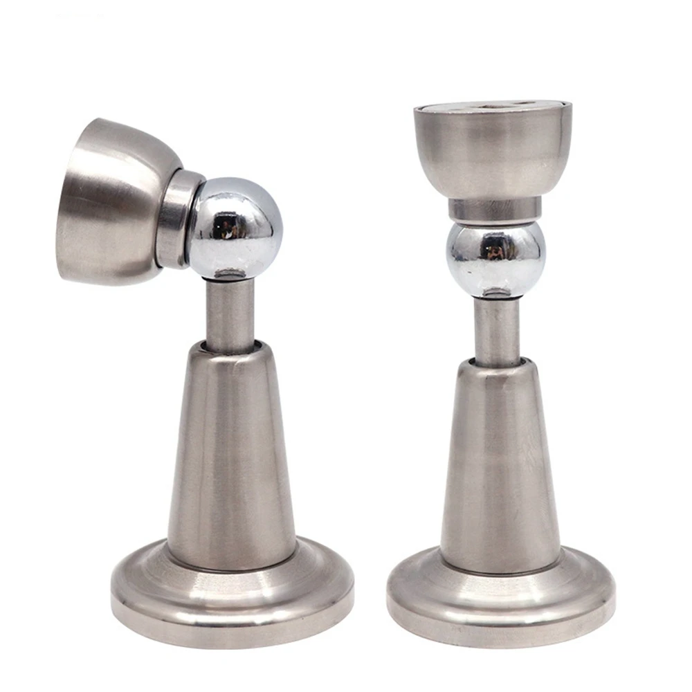 

Door Hold Open Silver Soft Catch Magnetic Toilet With Screws Door Stops Home Hardware Catch Floor Door Stopper
