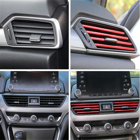 SKODA Fabia Combi Octavia RS 스카우트 KAROQ용 자동차 에어컨 콘센트 장식, Superb Octavia A5 A7 2 1