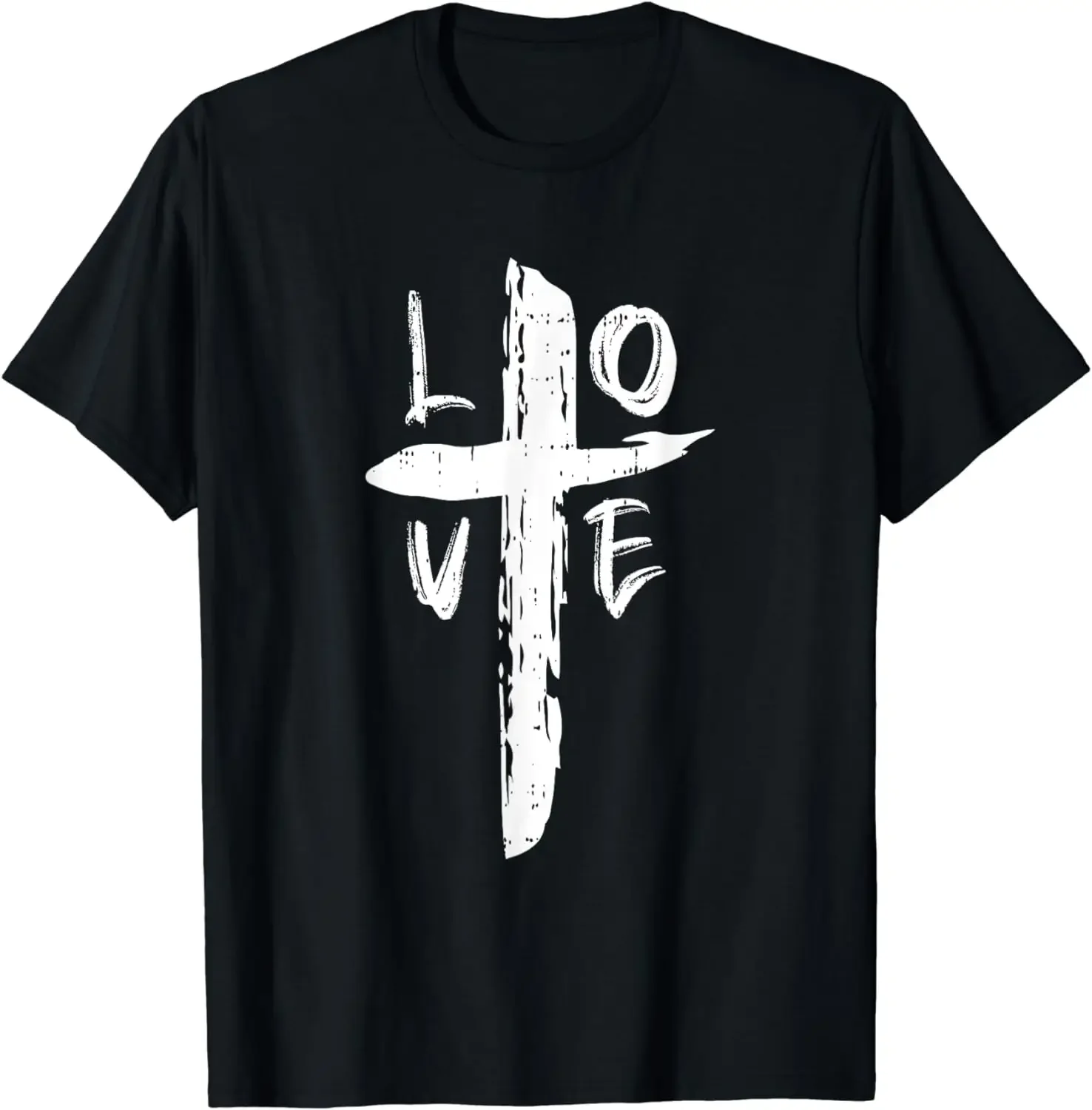 

Lovers Gift Love Cross Valentines Day Cool Religious Christian T-Shirt Custom Printed Streetwear Graphic T Shirts Harajuku