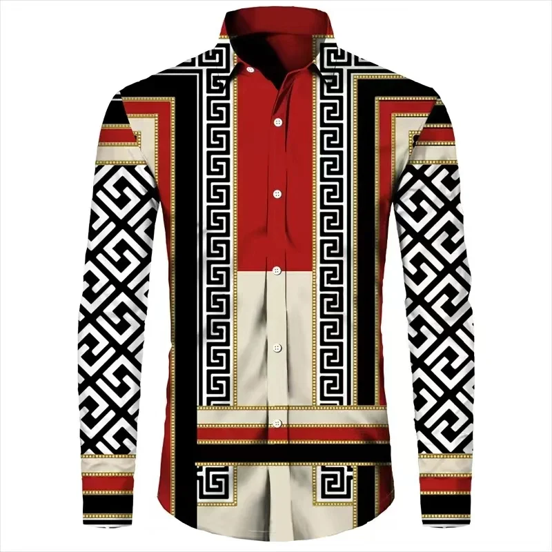 

2026 New Fashion Popular Plaid Striped Men's Button-down Shirt Casual Everyday Men's Top Plus Size 5XL Camisa Social