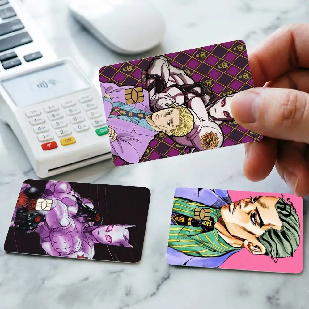 JoJos Bizarre Adventure Yoshikage Kira Credit Card HD Stickers Game Card Decal Small Chip Waterproof Sticker Gift