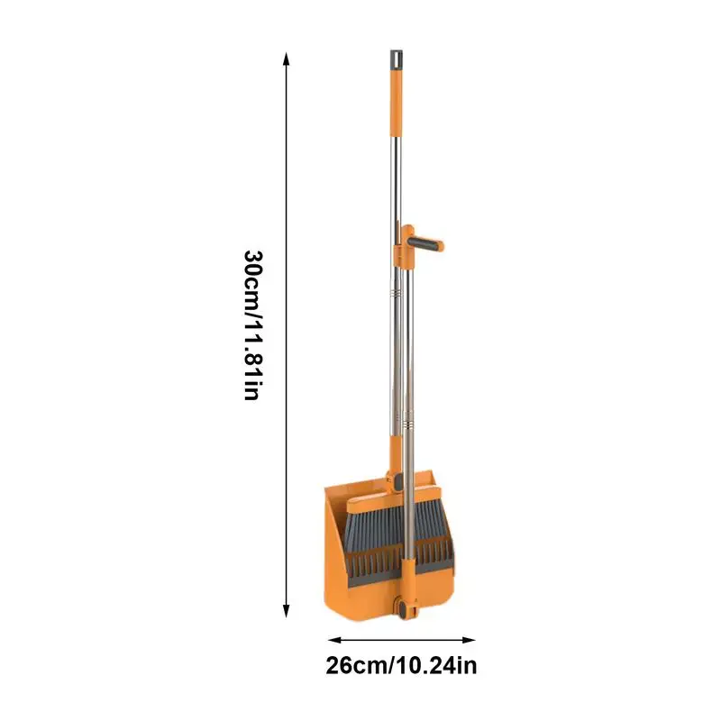 Folding 180 degree Broom And Dustpan Set Stand Up Cleaning Tool Set Household Broom With Dustpan Combination Household Wipers