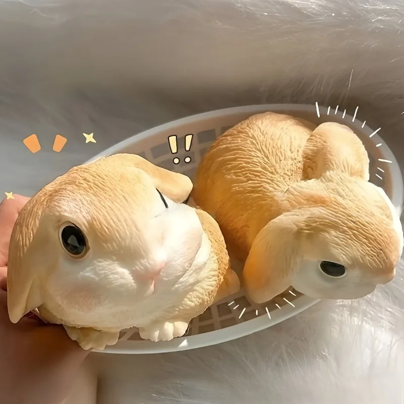 Super grande coelho figura squeeze brinquedo macio pegajoso coelho brinquedo mole bonito dos desenhos animados animal lento rebote alívio relaxar brinquedos presentes da menina