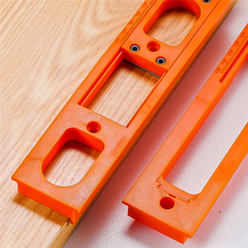 HRBAJ-Adjustable Door Frame Hinge Template Router Jig, Door Hinge Jig Installation Kit Fits Most Doors