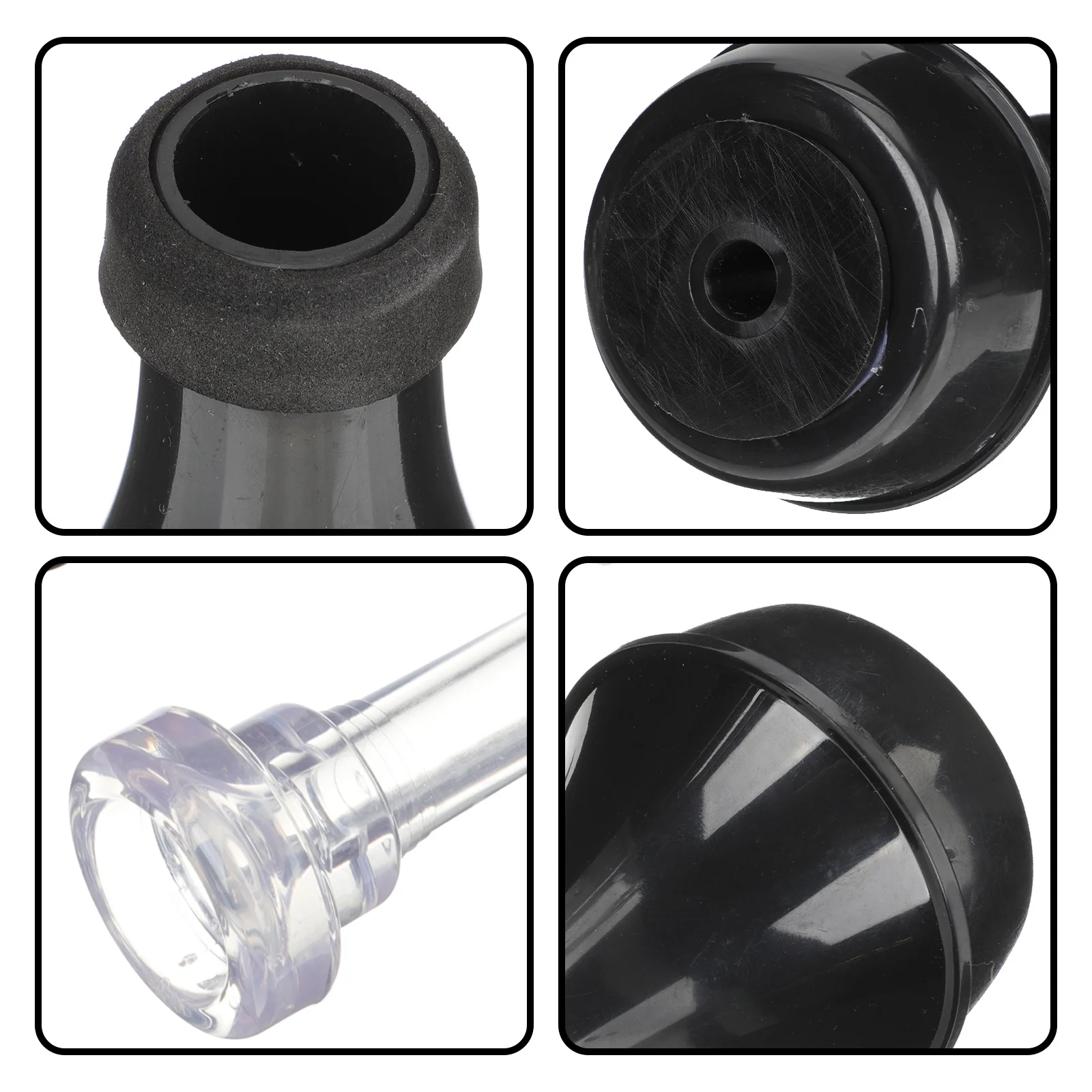 

1Set ABS Trumpet Practice Mute Straight Trumpet Noise Reduction Efficient Lightweight Musical Accessories
