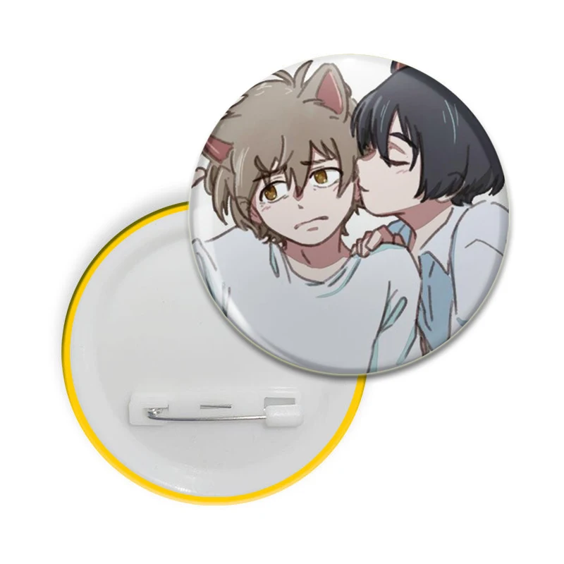 Umibe No Etranger Seaside Stranger Mio Shun Soft Brooch Badge Snap-in Button Pins Brooches for Clothes Jewelry Accessories Gifts