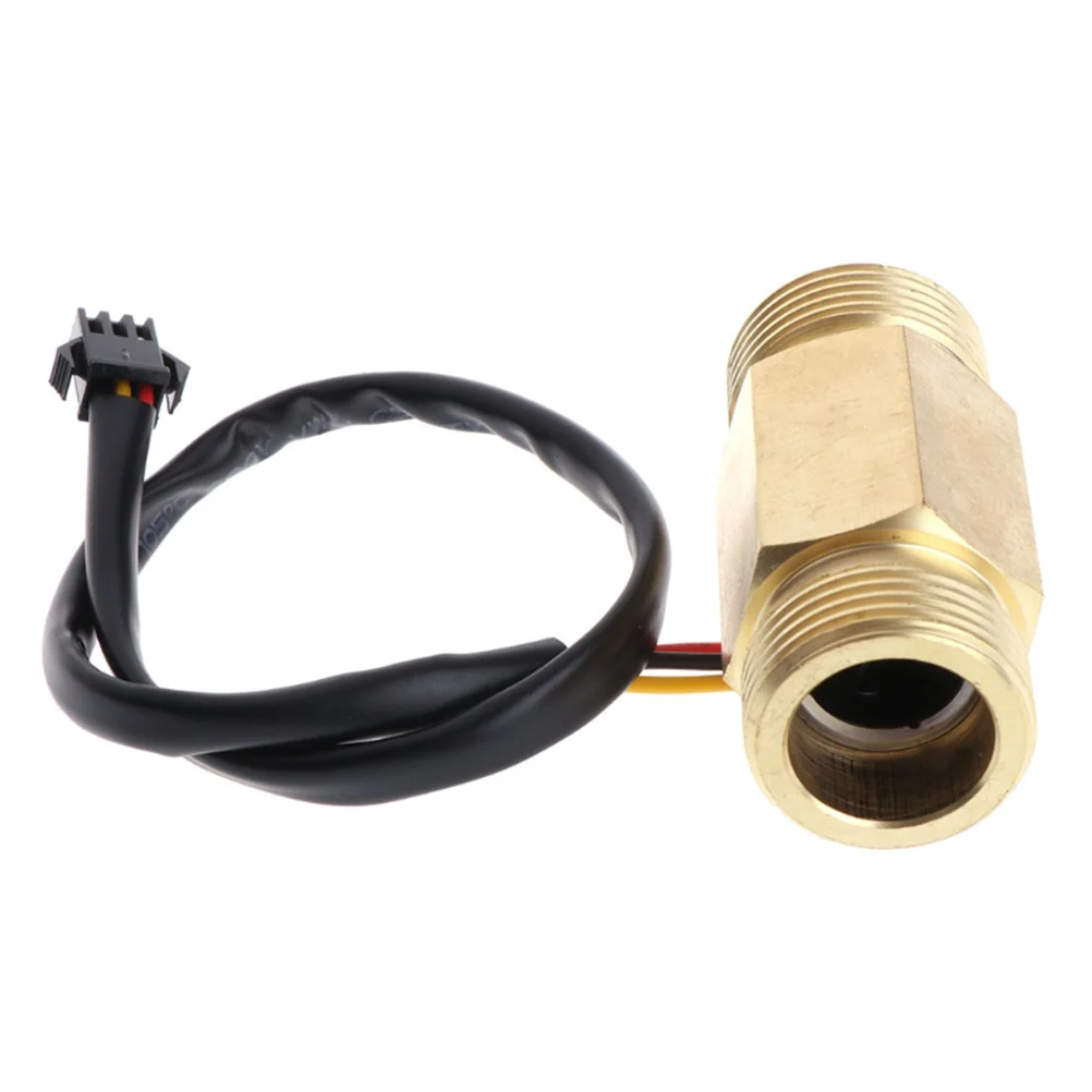 

Hall Flow Meter 4 Points Turbine Golden Temperature Detection Sensor for Water Heater Purifier Vending Coffee Machines