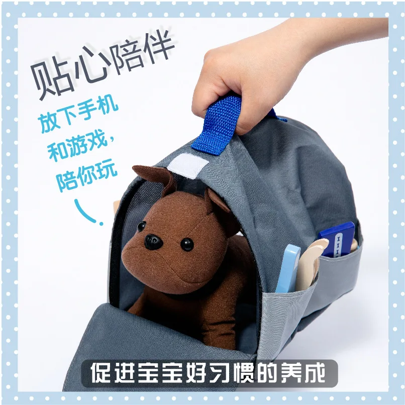 Nouvel ensemble de jouets de médecin en bois pour enfants, jeu de rôle de Simulation, jouet de jeu de simulation de vétérinaire pour animaux de compagnie, jouets d'apprentissage Montessori pour les tout-petits