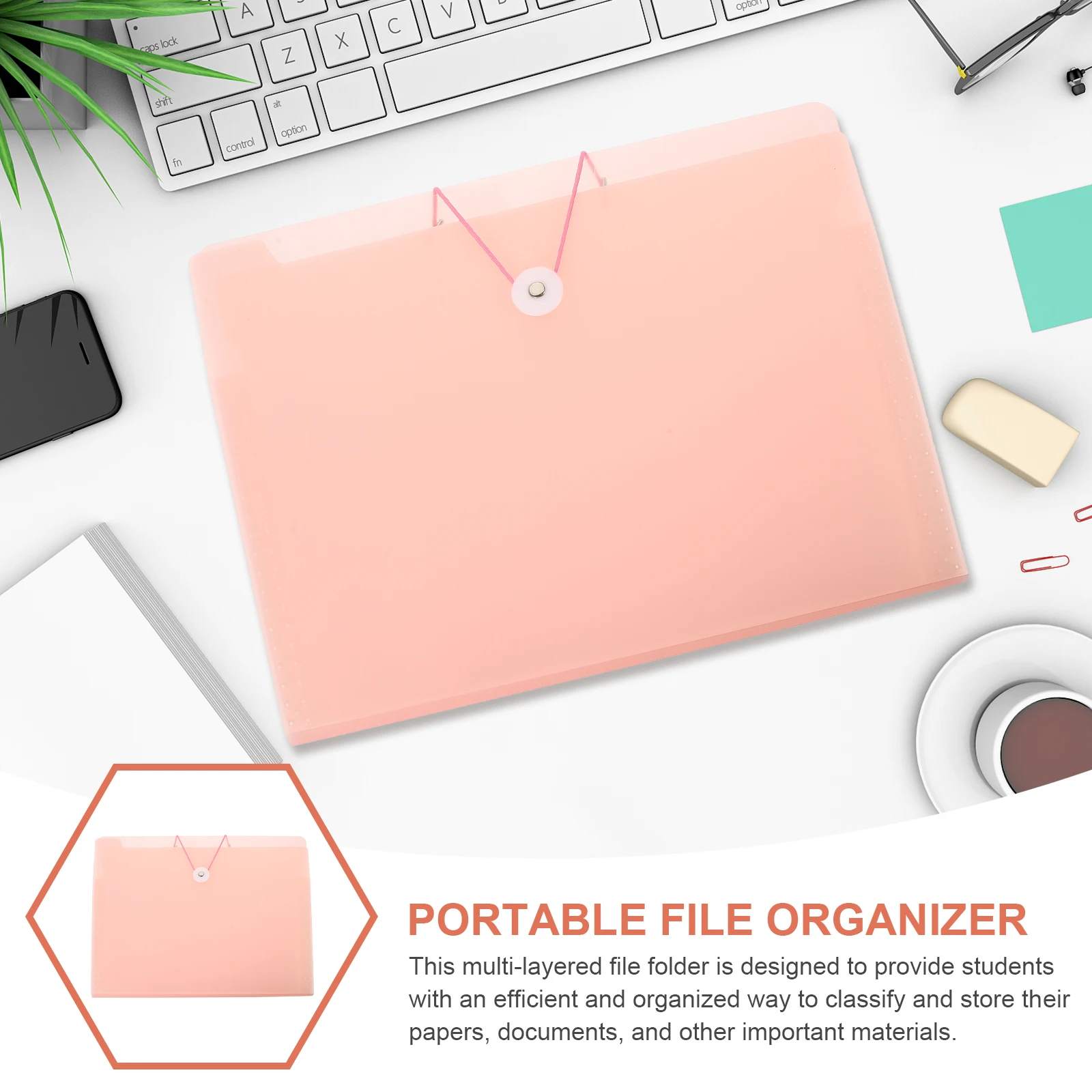 

Портативная пластиковая расширяющаяся папка для файлов, многослойный органайзер для документов для хранения и хранения офисной бумаги