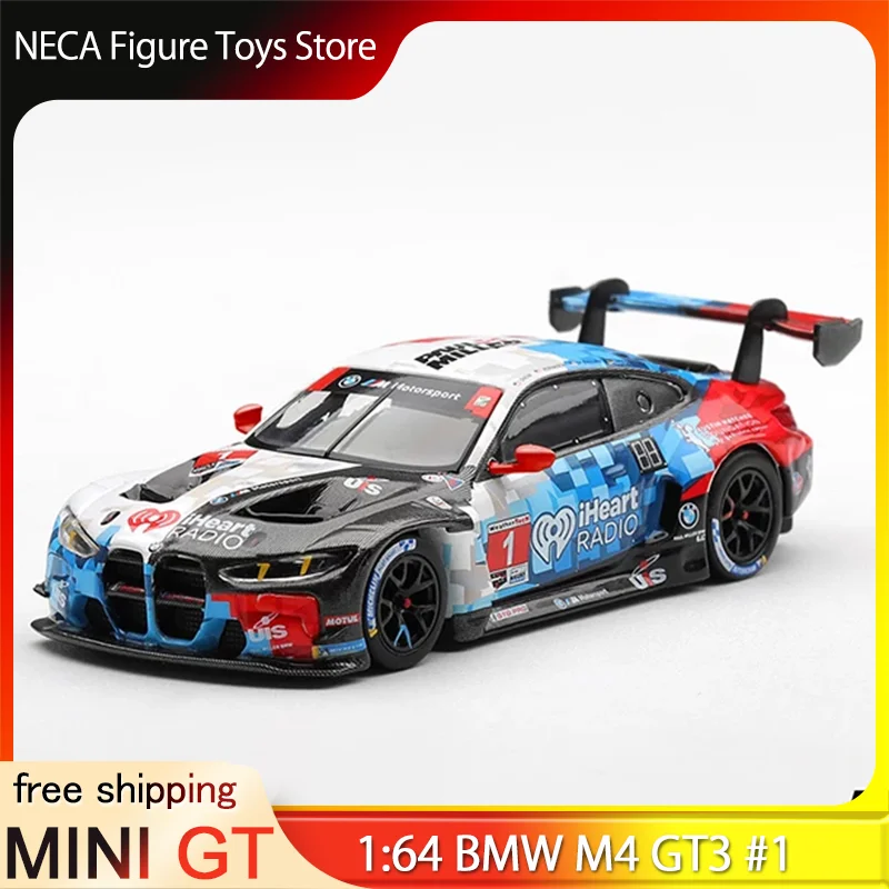 

Pre-Sale MINI GT 1:64 BMW M4 GT3 #1 IMSA GTD iHeartRadio Livery Diecast Race Car Model #1247 Toy Gift For Adults & Fans