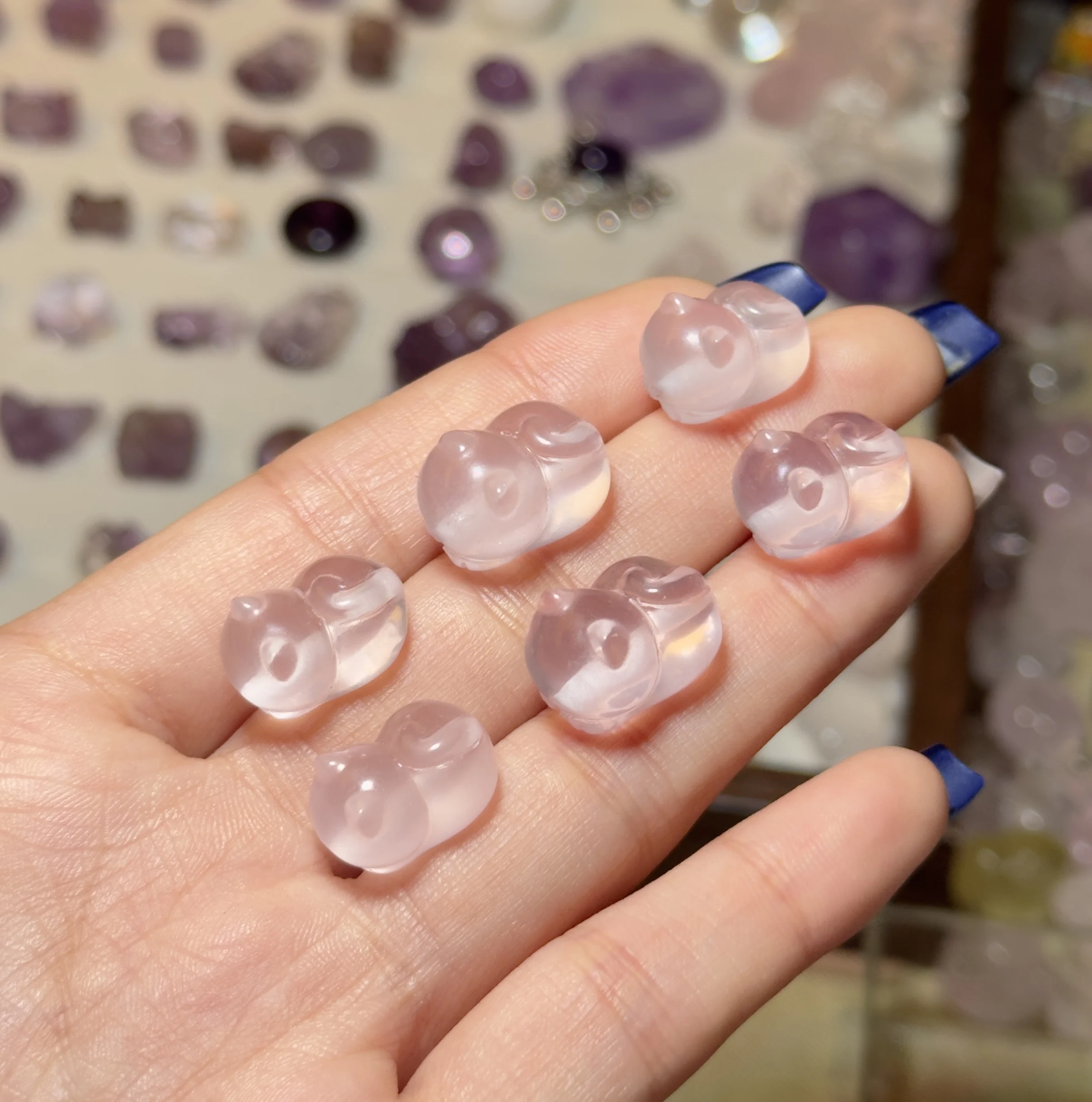 po-de-toranja-l-cristalino-em-formato-de-gato-acorios-diy-fofos-presente-simples-e-versatil-rosa-gelatina-pecas
